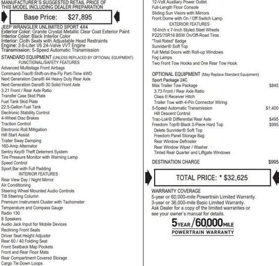 2017 Jeep Wrangler Unlimited Sport