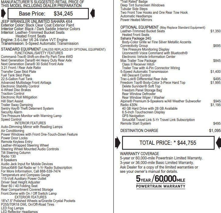 2017 Jeep Wrangler Unlimited Sahara 4x4