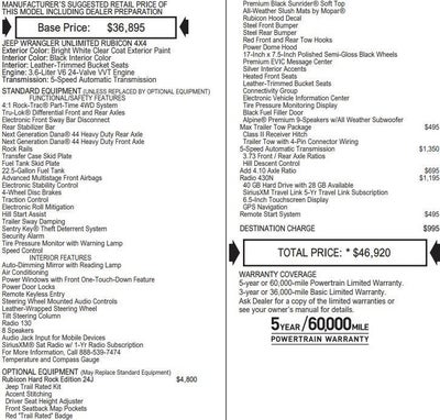 2016 Jeep Wrangler Unlimited Rubicon Hard Rock