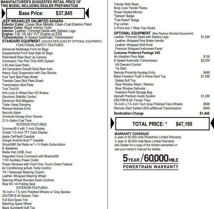 2018 Jeep Wrangler Unlimited Sahara