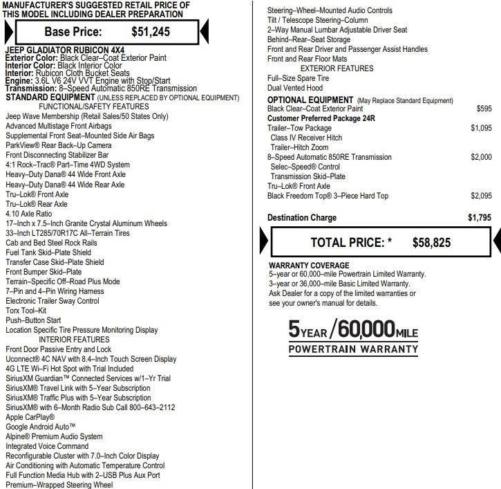 2023 Jeep Gladiator Rubicon