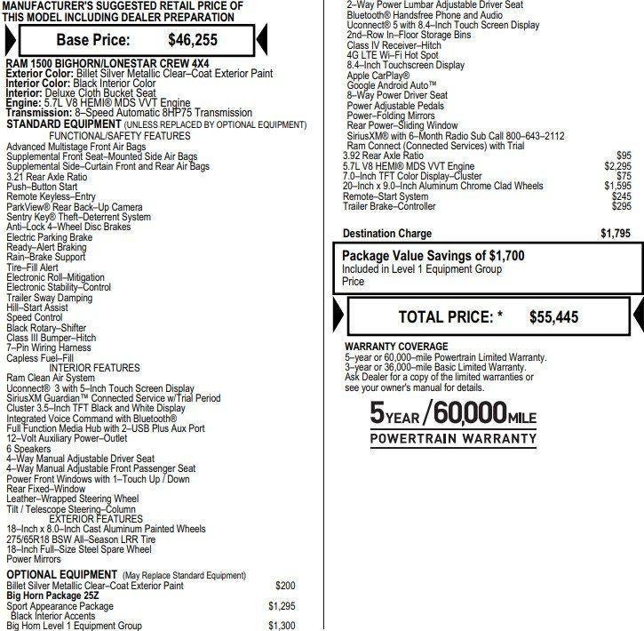 2022 RAM 1500 Big Horn