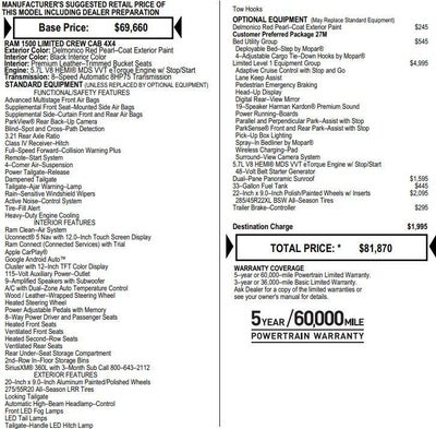 2024 RAM 1500 Limited Crew Cab 4x4 5'7" Box