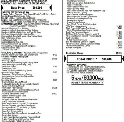 2021 RAM 1500 TRX Crew Cab 4x4 5'7" Box