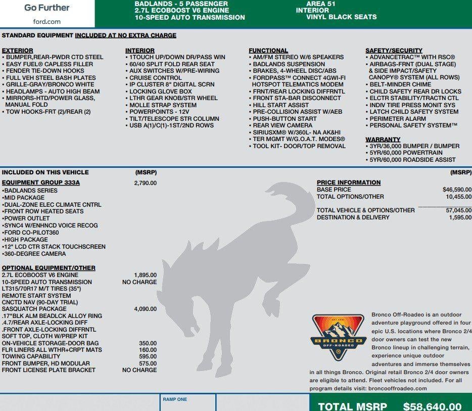 2022 Ford Bronco Badlands