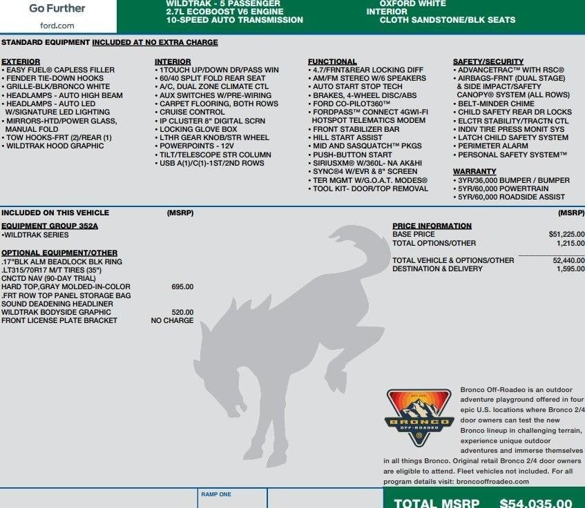 2022 Ford Bronco Base