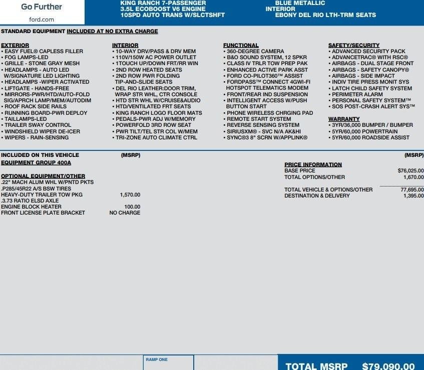 2020 Ford Expedition King Ranch