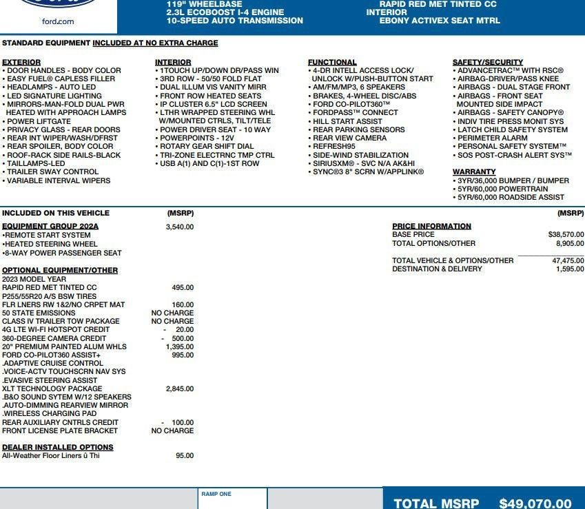 2023 Ford Explorer XLT