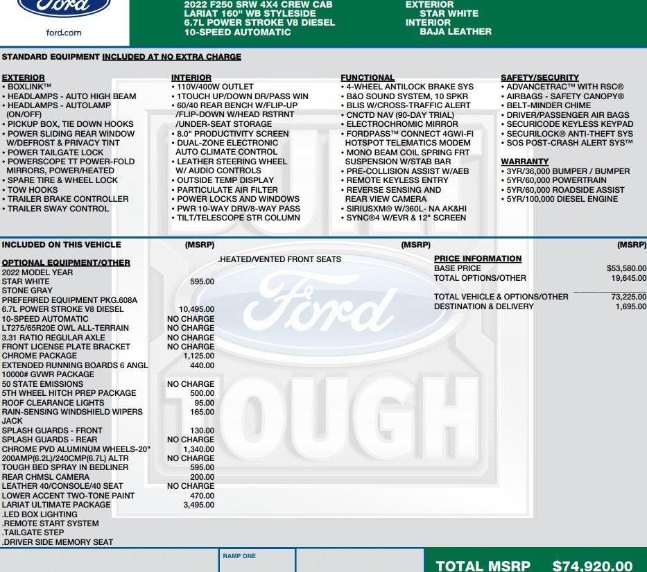 2022 Ford Super Duty F-250 SRW XL