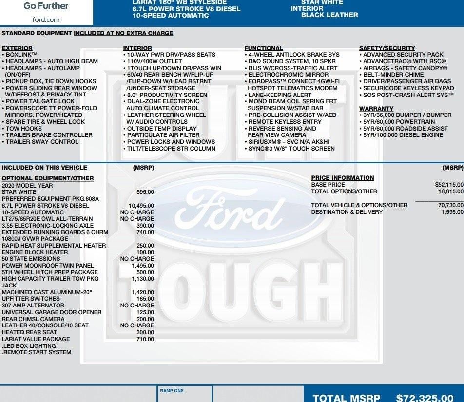 2020 Ford Super Duty F-250 SRW Lariat