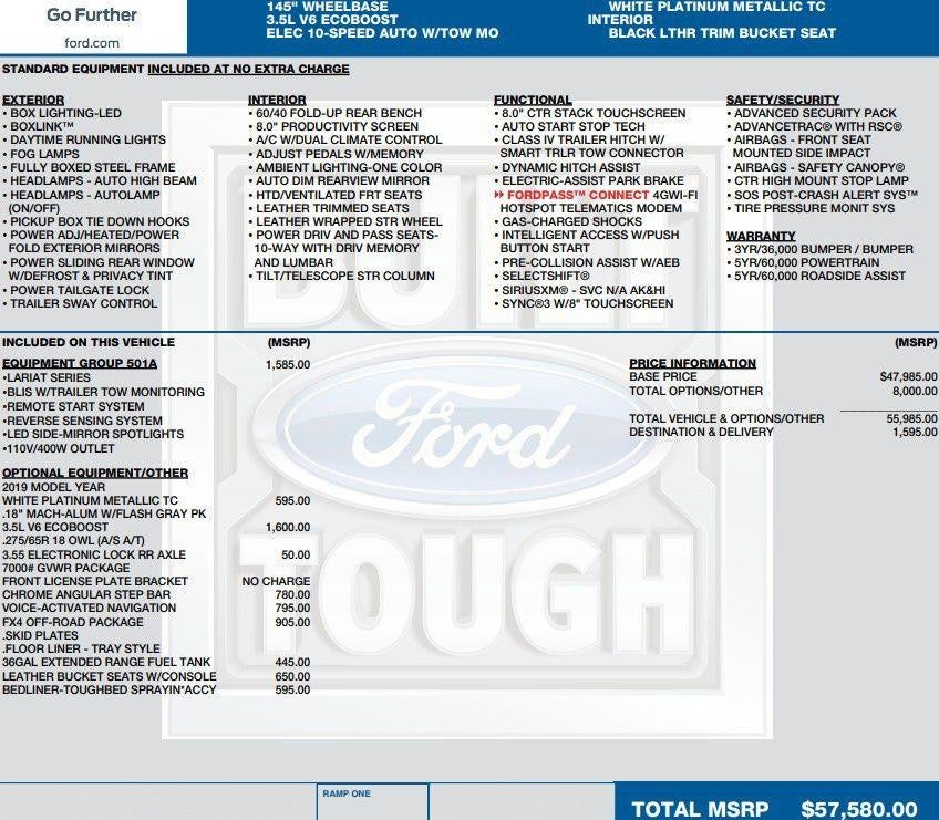 2019 Ford F-150 LARIAT