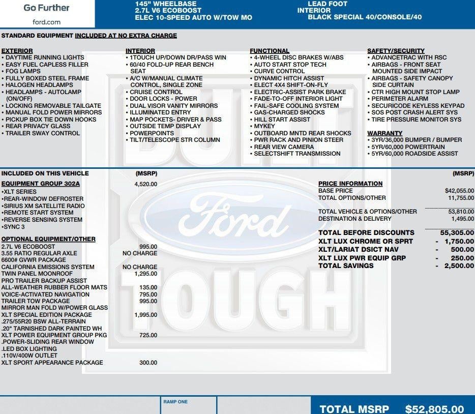 2018 Ford F-150 XLT