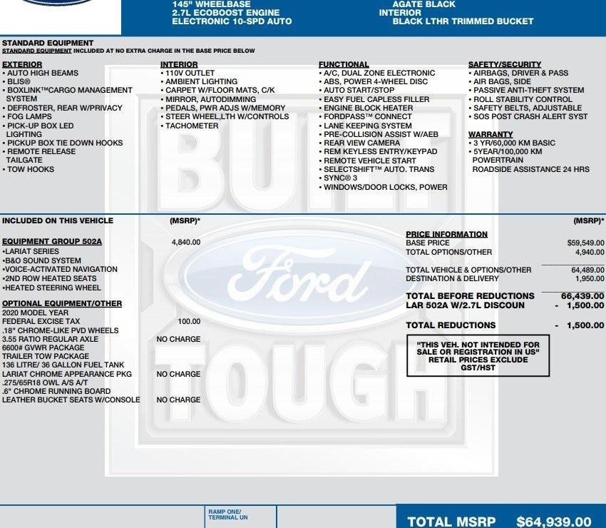 2020 Ford F-150 Lariat
