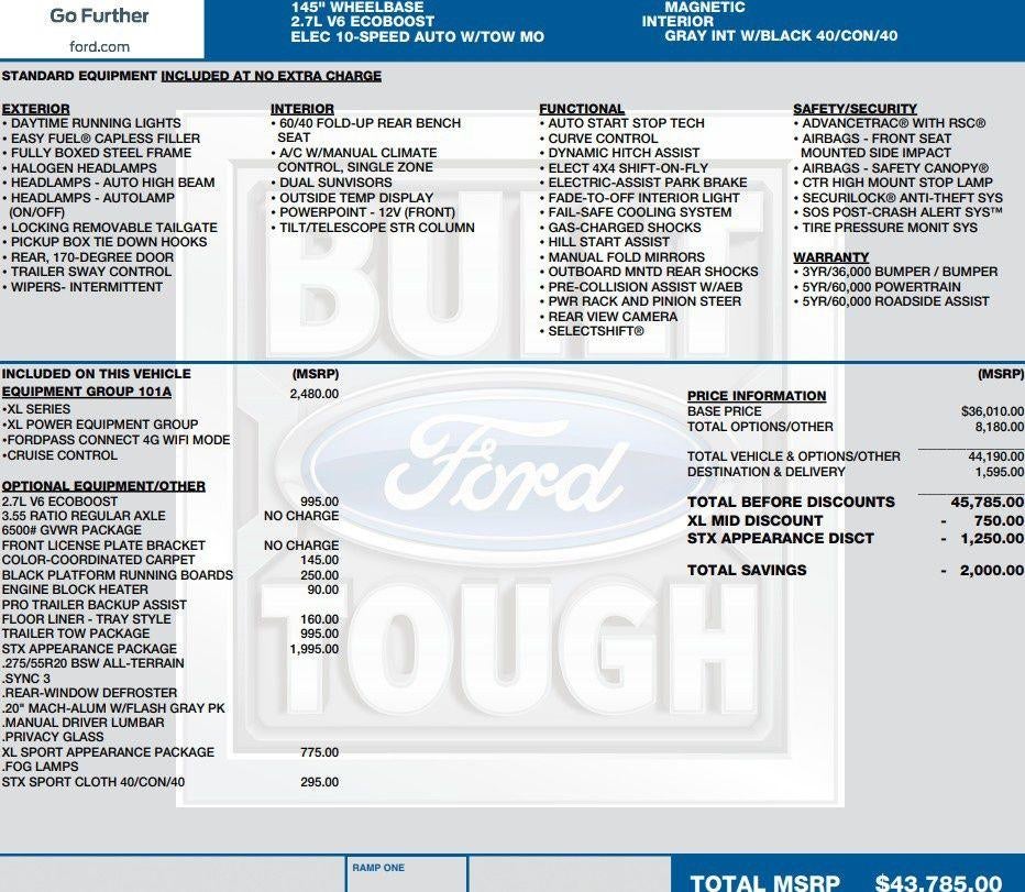 2020 Ford F-150 XL
