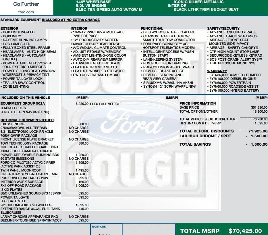 2021 Ford F-150 LARIAT