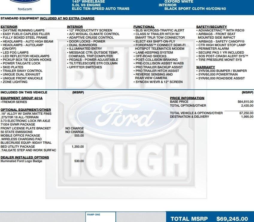 2025 Ford F-150 Tremor