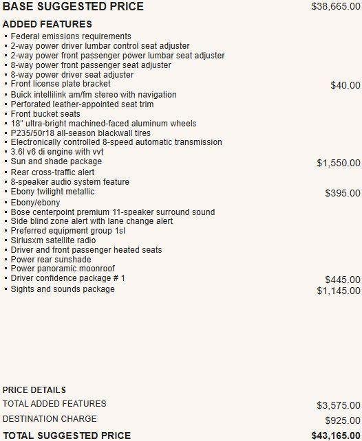 2017 Buick LaCrosse Essence