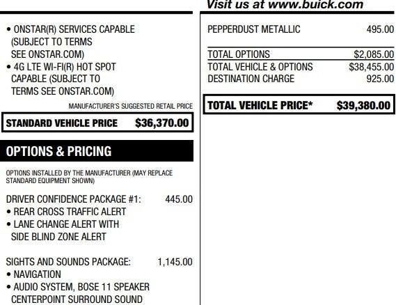 2019 Buick LaCrosse Essence