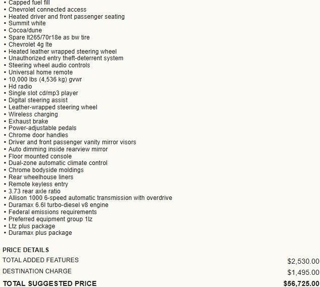 2019 Chevrolet Silverado 2500 HD LTZ