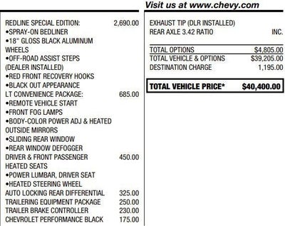 2021 Chevrolet Colorado 4WD LT Redline Special Edition