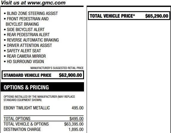 2026 GMC Acadia Denali Ultimate