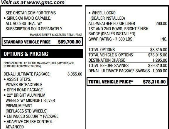 2020 GMC Yukon Denali