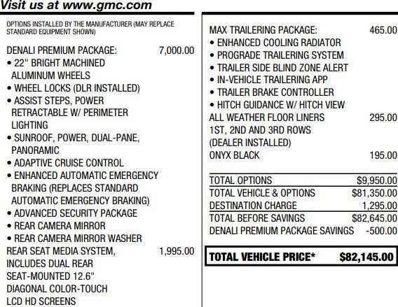 2021 GMC Yukon Denali