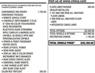 2020 Chevrolet Traverse LT Cloth