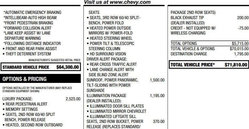 2023 Chevrolet Tahoe Z71