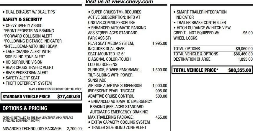 2023 Chevrolet Tahoe High Country