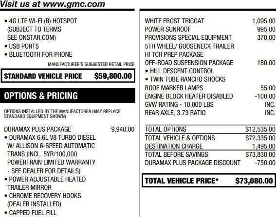 2019 GMC Sierra 2500 HD Denali