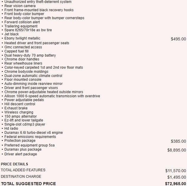 2019 GMC Sierra 3500 HD Denali