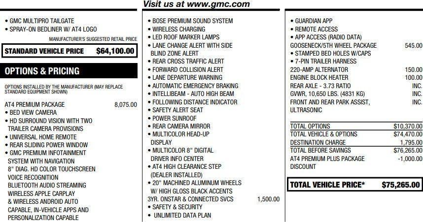 2023 GMC Sierra 2500 HD AT4