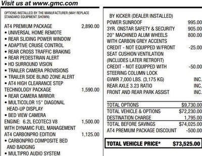 2022 GMC Sierra 1500 AT4
