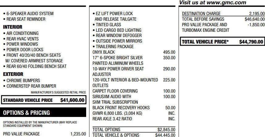 2025 GMC Sierra 1500 Pro