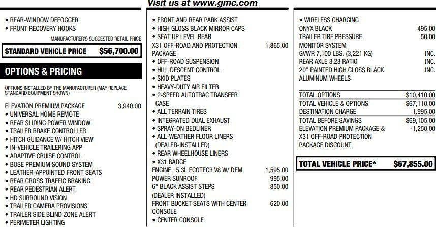 2024 GMC Sierra 1500 Elevation
