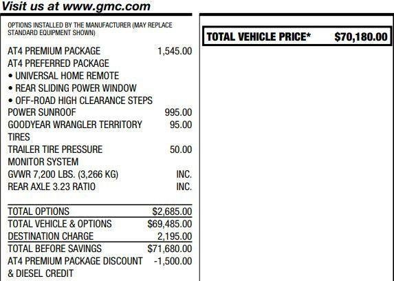 2025 GMC Sierra 1500 AT4