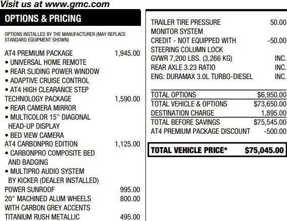 2023 GMC Sierra 1500 AT4