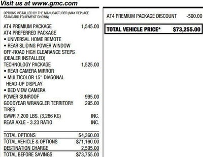 2026 GMC Sierra 1500 AT4