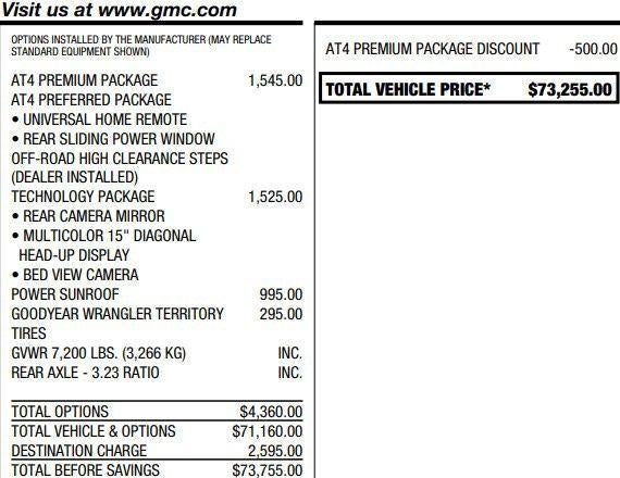 2026 GMC Sierra 1500 AT4