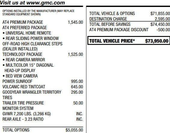 2026 GMC Sierra 1500 AT4