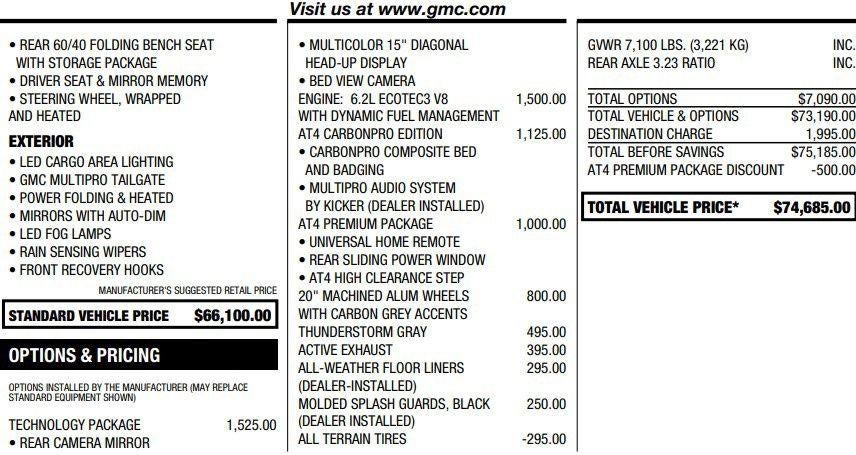 2024 GMC Sierra 1500 AT4