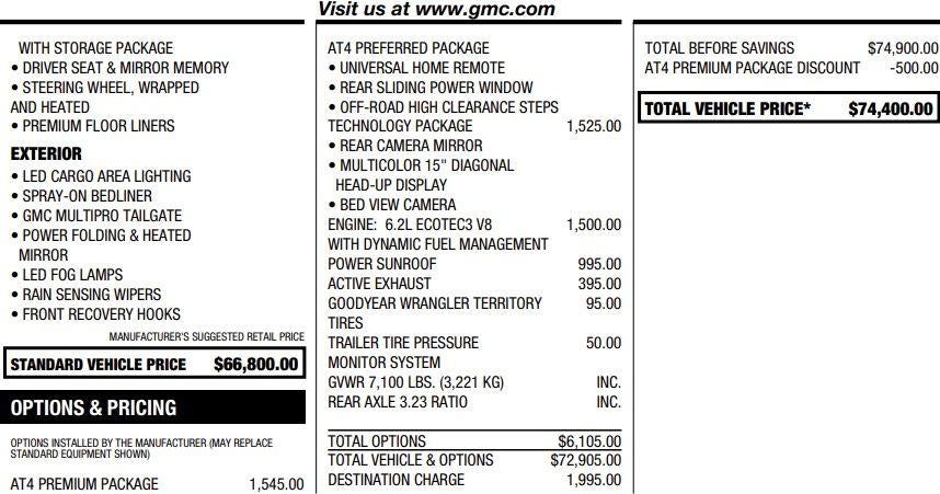 2025 GMC Sierra 1500 AT4