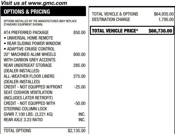2022 GMC Sierra 1500 AT4