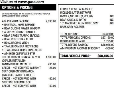 2022 GMC Sierra 1500 AT4