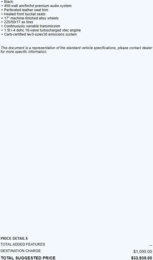 2022 Honda Accord Sedan EX-L