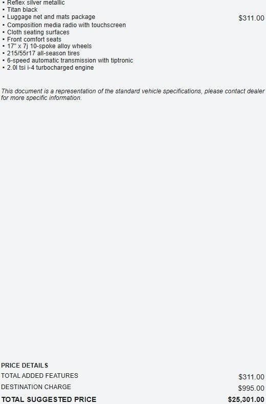 2021 Volkswagen Passat 2.0T S