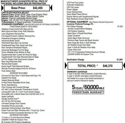 2025 Chrysler Pacifica Select