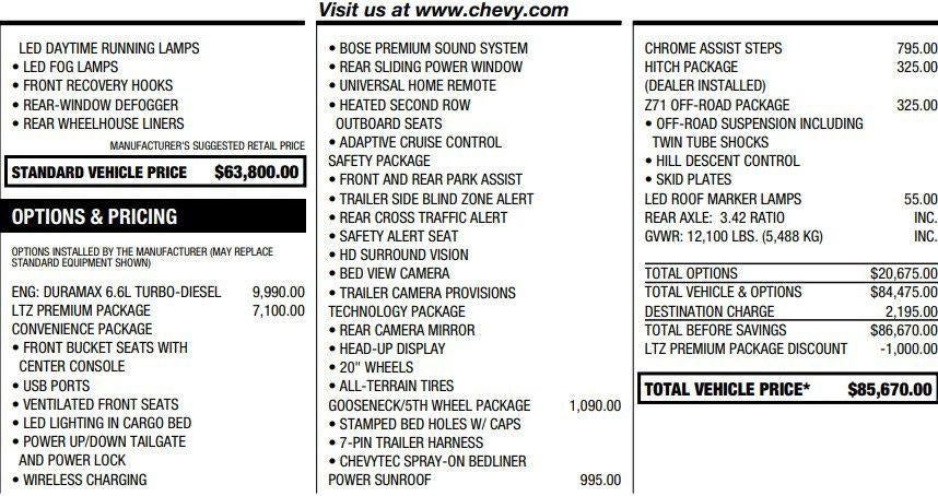 2025 Chevrolet Silverado 3500 HD LTZ