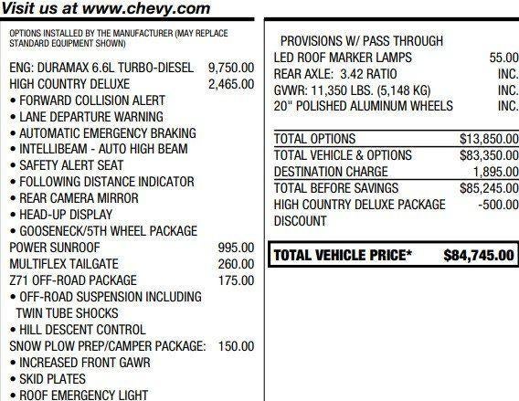 2023 Chevrolet Silverado 2500 HD High Country